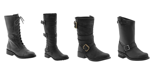motorcycle boots and dresses. trend, Motorcycle Boots.